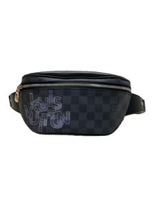 LOUIS VUITTON◆N40295/バムバッグ/ダミエ・グラフィット/ウエストバッグ/PVC/BLK/総柄/LV/ロゴ//