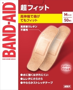 まとめ得 バンドエイド 超フィット Ｍサイズ ５０枚 ジョンソン・エンド・ジョンソン 絆創膏 x [3個] /h