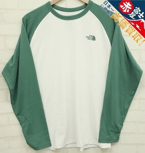 8T6732/未使用品 THE NORTH FACE L/S Baseball Nuptse Tee NT82386 ノースフェイス ベースボールヌプシTシャツ