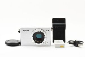 ◆美品◆ ニコン Nikon J4 ボディ シルバー デジタルカメラ ミラーレス一眼 #4657