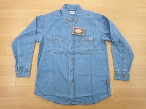 h83★新品★サイズ S★DICKIES ディッキーズ FB460U デニムシャツ★ワークシャツ ボンマックス★カラー7 ブルー★即決★