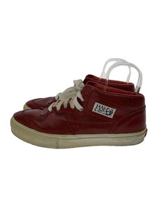 VANS◆HALF CAB/ローカットスニーカー/US12/RED/リザード革