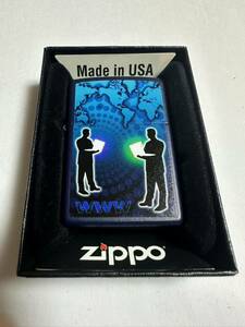 ZIPPO (ジッポ) USA製 オイルライター ケース入り 2017年製 火花確認済 世界とインターネット