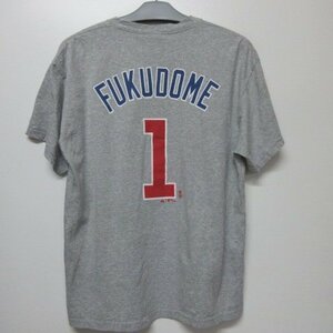 福留　メジャーリーグＴシャツ　L 　シカゴ　カブス　MLB アメカジ古着　sy3749