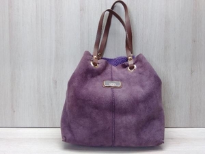 UGG/アグ　Jane tote/ジェーントート　TE027　レザー　スウェード　内側ボア　バッグ　トートバッグ　パープル