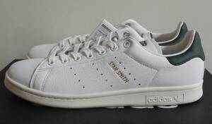 ほぼ新品 スタンスミス 2019年製 JP27.5cm 白×緑 CQ2871 生産終了 天然皮革 adidas stansmith ホワイト×グリーン 本革 人気モデル