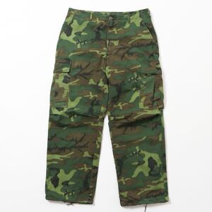 希少サイズ MEDIUM SHORT M-S 米軍実物 ジャングルファティーグ カーゴパンツ 迷彩 vintage US ARMY グリーンリーフ アメリカ軍 ERDL