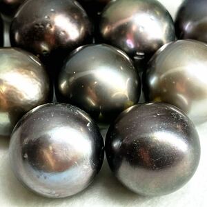 ●南洋黒蝶真珠11点おまとめ●j 50g/250ct 約13.8-18.3mm珠 ルース 裸石 宝石 ジュエリー jewelry Pearl パール