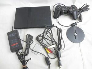 【同梱可】中古品 ゲーム プレイステーション2 PS2 本体 SCPH-70000 チャーコルブラック 動作品 周辺機器あり