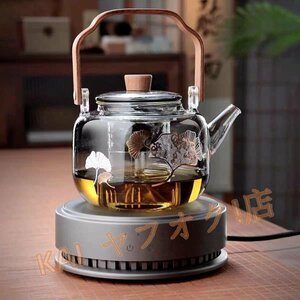 新品☆人気品ガラスポット ガラス 急須 ティーポット 耐熱ガラス やかん 急須ケットル 茶こし付 ガラス瓶 直火対応 1000mL