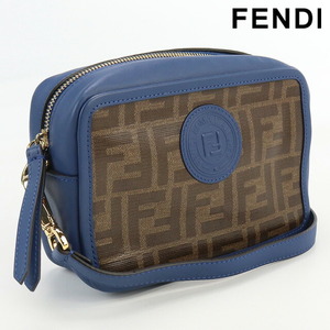 6/16はさらに+11倍 中古 フェンディ 斜め掛け ショルダーバッグ レディース ブランド FENDI カメラバッグ PVC 8BS019 A5K4 ブラウン