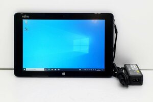 【JUNK】 富士通 ARROWS Tab Q506/ME Windows 10 Pro 64bit OS起動確認のみ ACアダプタ スタイラスペン付属 タブレットPC 【tkj-02582】