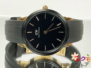 【送料無料】 Daniel Wellington ダニエルウェリントン ICONIC MOTION M32CRB02 シリコンラバーベルト 100m防水 ユニセックス 動作確認済