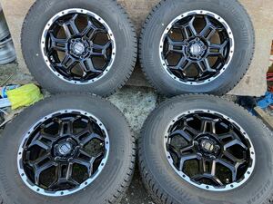 ROCK KELLY 16インチ 6.5J +38 PCD114.3 5H ブリヂストン DM-V3 215/70R16 21年製 4本