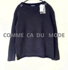 【COMME CA DU MODE】ニットセーター 140cm 新品タグ付き　黒