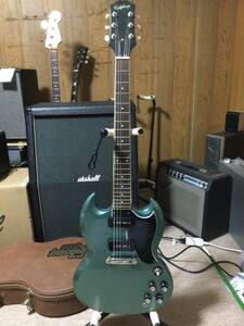  Epihone/inspired by Gibson SG Special Pelham blue P-90