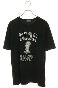 ディオール Tシャツ 24SS 483J635A0817 サイズ:L ロゴダメージリラックスフィットTシャツ 中古 OM10