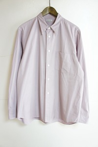 21AW RAKINES ラキネス Trinity chambray cloth / R-Shirt コットン 長袖シャツ 06S21FW089S パープル薄紫809M★13