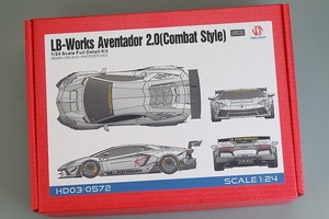 ホビーデザイン HD03-0572 1/24 LB-Works アヴェンタドール 2.0 (Combat Style) フルディティールキット