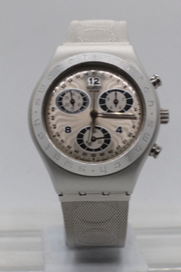 【SWATCH】IRONY ALUMINIUM CHRONOGRAPH AG 1999 SWISS MADE 中古品時計 電池交換済み 24.7.12 