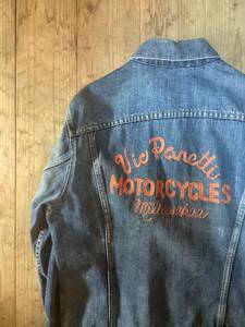 70年代ビンテージ★Levis リーバイス 70505 デニム トラックジャケット モーターサイクル ハンドメイド 刺繍 557 3RD ヴィンテージ