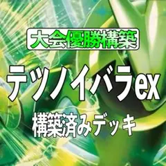 ポケモンカード　テツノイバラexデッキ　スリーブ付き　大会優勝構築