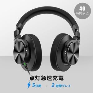 【送料無料】ヘッドホン ワイヤレス ノイズキャンセリング オーバーイヤー型 Bluetooth ハンズフリー 収納ケース付き 有線