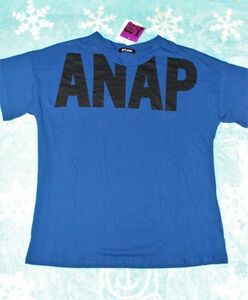 【新品保管品】★ ANAP /アナップ★ ゆったりロゴTシャツ F M51