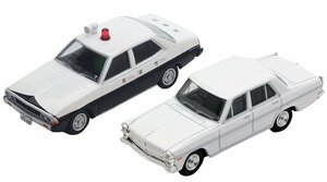 【中古】トミカ リミテッドビンテージ LV-太陽にほえろ!(02「激突」より) 三菱ギャランΣパトカー+日産グロリア(白)2台セット 完成品