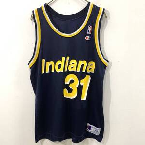 VINTAGE Champion USA製 アメリカ製 メッシュタンクトップ NBA Indiana MILLER レジーミラー チャンピオン【レターパックライト郵送可】F