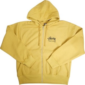 STUSSY ステューシー 24AW STOCK HONG KONG ZIP HOOD CARRY 香港限定ジップパーカー マスタード Size 【M】 【新古品・未使用品】 20808259