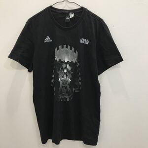 EI1676 adidas アディダス　STAR WARS コラボTシャツ　半袖Tシャツ　黒　ダースベイダー　メンズS相当