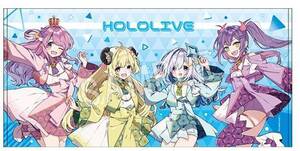 【送料:佐川60]hololive in 東京スカイツリータウン ホロライブ 2周年イラスト ビッグバスタオル[姫森ルーナ角巻わため天音かなた常闇トワ