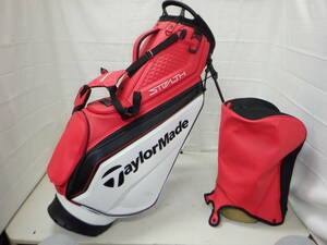 TaylorMade★STEALTH2★テーラーメイド★ステルス2★9.5型★中古★良品★プロモデル スタンド(RED×WH)ゴルフ キャディバック