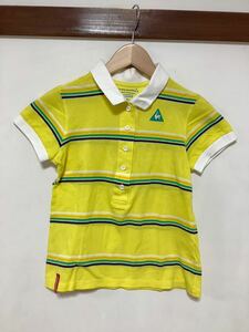 ん1103 le coq sportif GOLF ルコックゴルフ 半袖ポロシャツ レディース イエロー スマートフィット