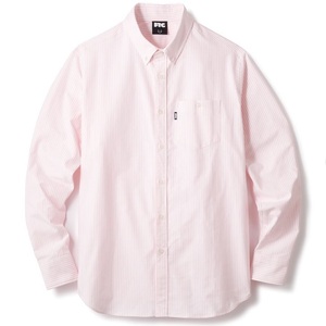 極美 FTC OXFORD B.D SHIRT Mサイズ オックスフォード ボタンダウン シャツ 長袖 Pink Stripe ピンク ストライプ エフティーシー