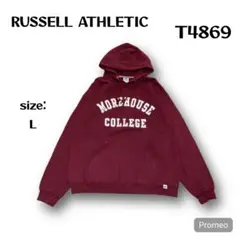 【即購入OK】RUSSELL ATHLETIC パーカー　サイズL エンジ