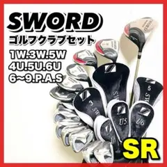 初心者おすすめ！やさしい　SWORD メンズ　ゴルフクラブセット　豪華13本