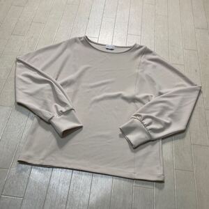 4042☆ UNITED ARROWS GREEN LABEL RELAXING トップス 長袖カットソー カジュアル レディース オフホワイト