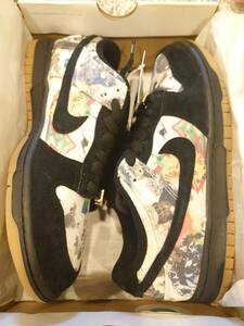 新品 23fw Supreme × Nike SB Dunk Low Rammellzee FD8778-001 BLACK/BLACK-MULTI UK6/24.5cm