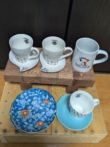 ◎コーヒー・マグカップ4点、コーヒー皿、和皿6枚◎和皿（壽窯）、ELLE a tableのネスカフェコーヒーカップセットなど…