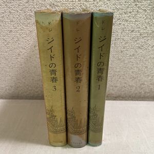 D12★ジイドの青春 全3巻セット ジャンドレ昭和34年、35年発行 1959年、1960年発行 初版 みすず書房 230729