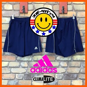 SP1-046★USA購入品★吸湿速乾★ネイビー【adidas アディダス】CLIMALITE ショートパンツ【レディース S】ランニング ジム ジャージ