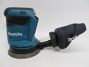 45●a394☆動作確認済　電動工具　マキタ　125mm 充電式ランダムオービットサンダ 18V　BO180D　本体のみ　makita　現状渡し