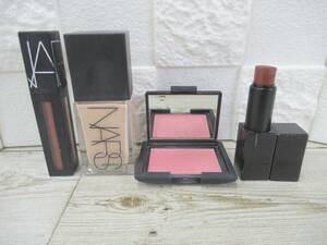 10J523EC◎NARS ナーズ ライトリフレクティング　ファンデーション　等　リップ　チーク　4点セット◎中古品