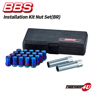 正規品 BBS インストレーション キット ナット セット ブルーレインボー M12XP1.25 PLGM125IBR Installation Kit マックガード製