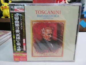 緑1｜新品未開封！★ CD w/OBI ★Beethovenベートーヴェン：交響曲第3番「英雄」&第4番　＠Arturo Toscanini　トスカニーニ