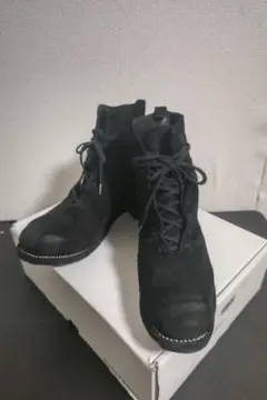 GUIDI　レースアップブーツホースリバース　黒41