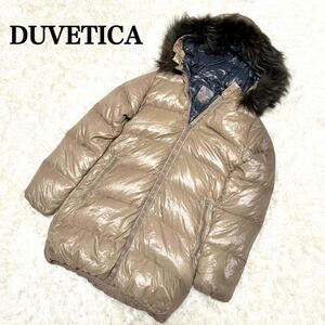 美品 DUVETICA KAPPA フィンラクーンファー ダウンジャケット サイズ40 デュベティカ レディース Mサイズ 01429627