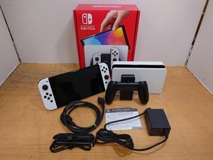 ■【中古】任天堂◆ニンテンドースイッチ 有機ELモデル 本体◆Nintendo Switch Joy-Con(L)/(R) ホワイト◆ -38-